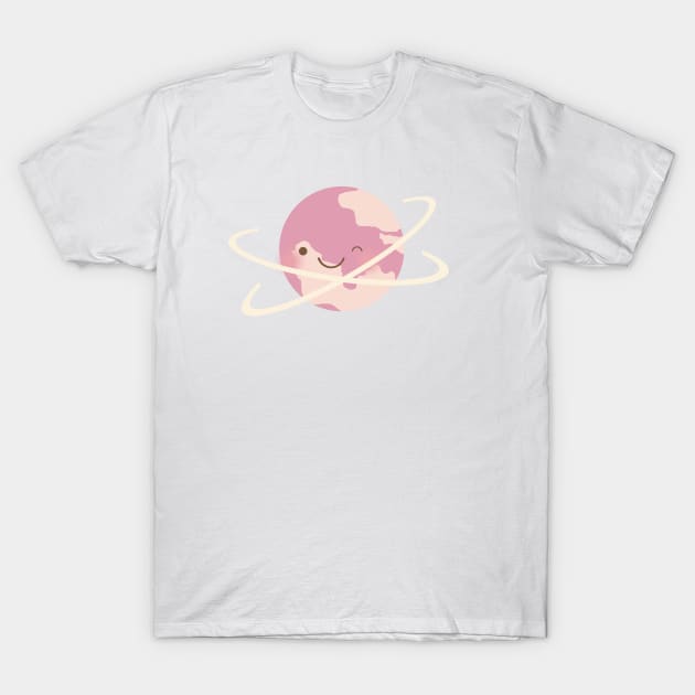 Pink Planet T-Shirt by littlemoondance